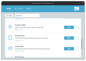 nRF Connect for Desktop v5.2.1